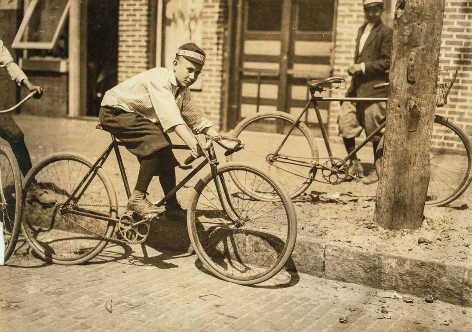 Leo Day, Postal Telegraph Messenger, 12 years old, and a very knowing lad. Location: Tampa, Florida, March, 1911.