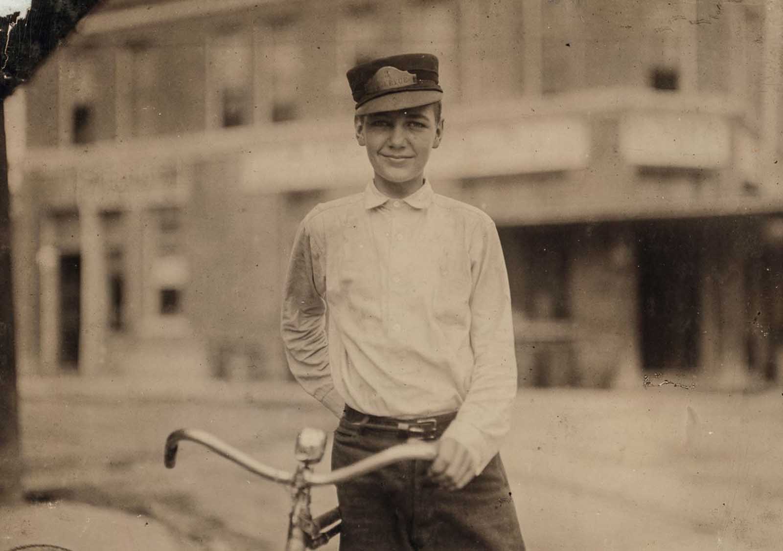 Preston DeCosta, fifteen year old messenger #3 for Bellevue Messenger Service.