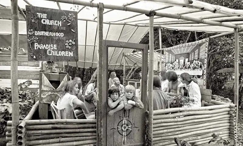 Hippie Tree House in Hawaii 1970