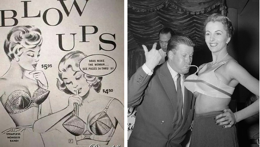 Inflatable Bra 1950s and 1960s