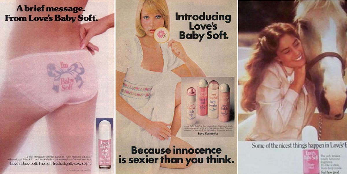 Love's Baby Soft ads 1970s and 1980s