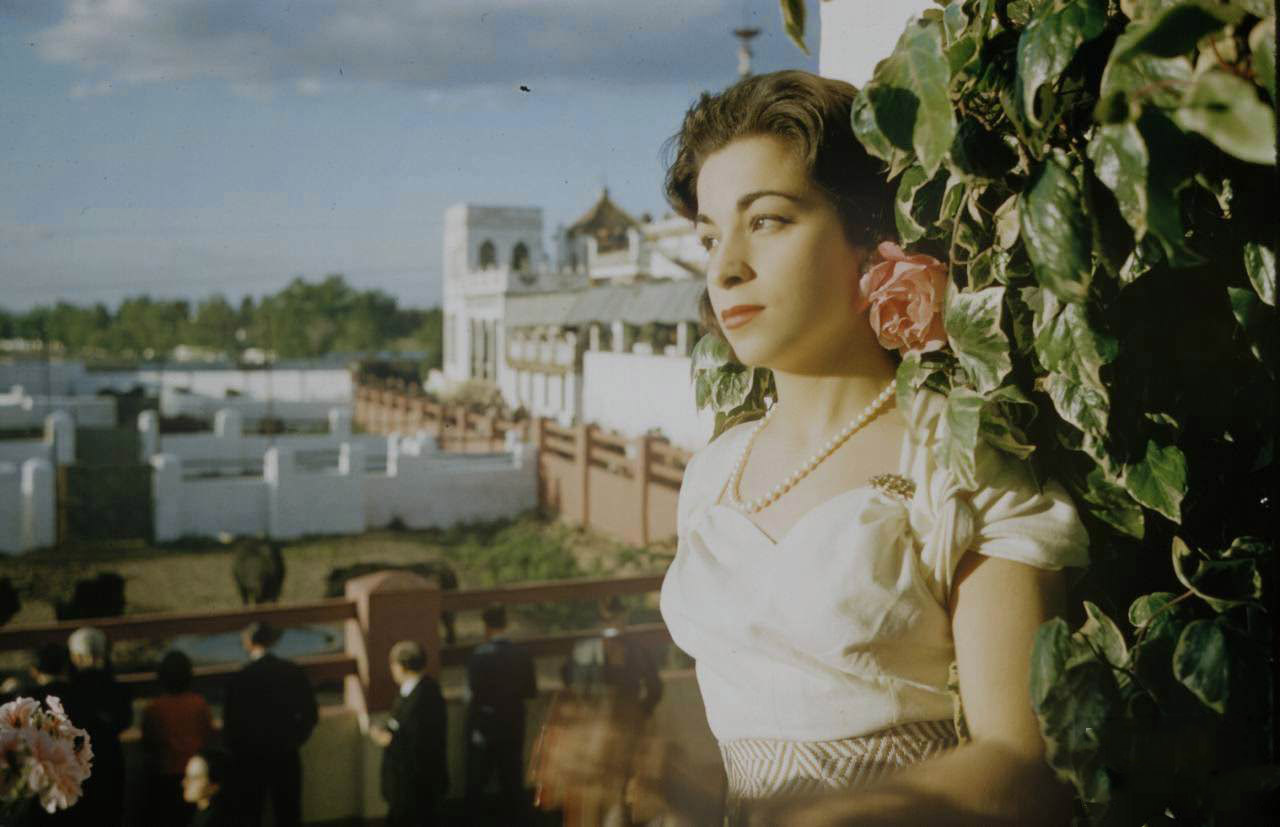 Beautiful Ladies at the 1959 Seville Fair in Andalusia, Spain