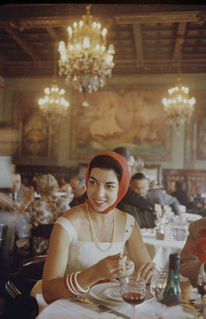 Beautiful Ladies at the 1959 Seville Fair in Andalusia, Spain