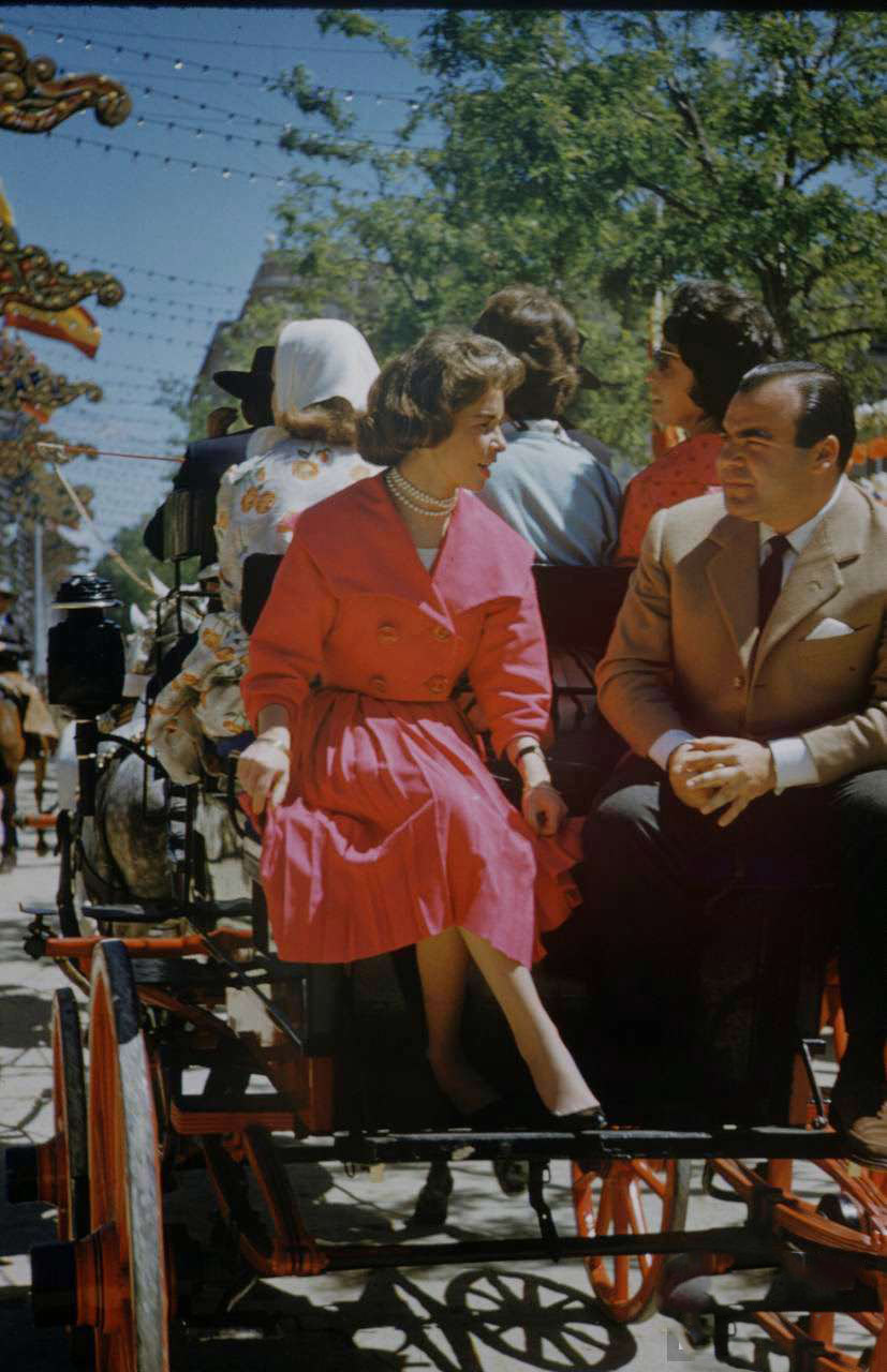 Beautiful Ladies at the 1959 Seville Fair in Andalusia, Spain