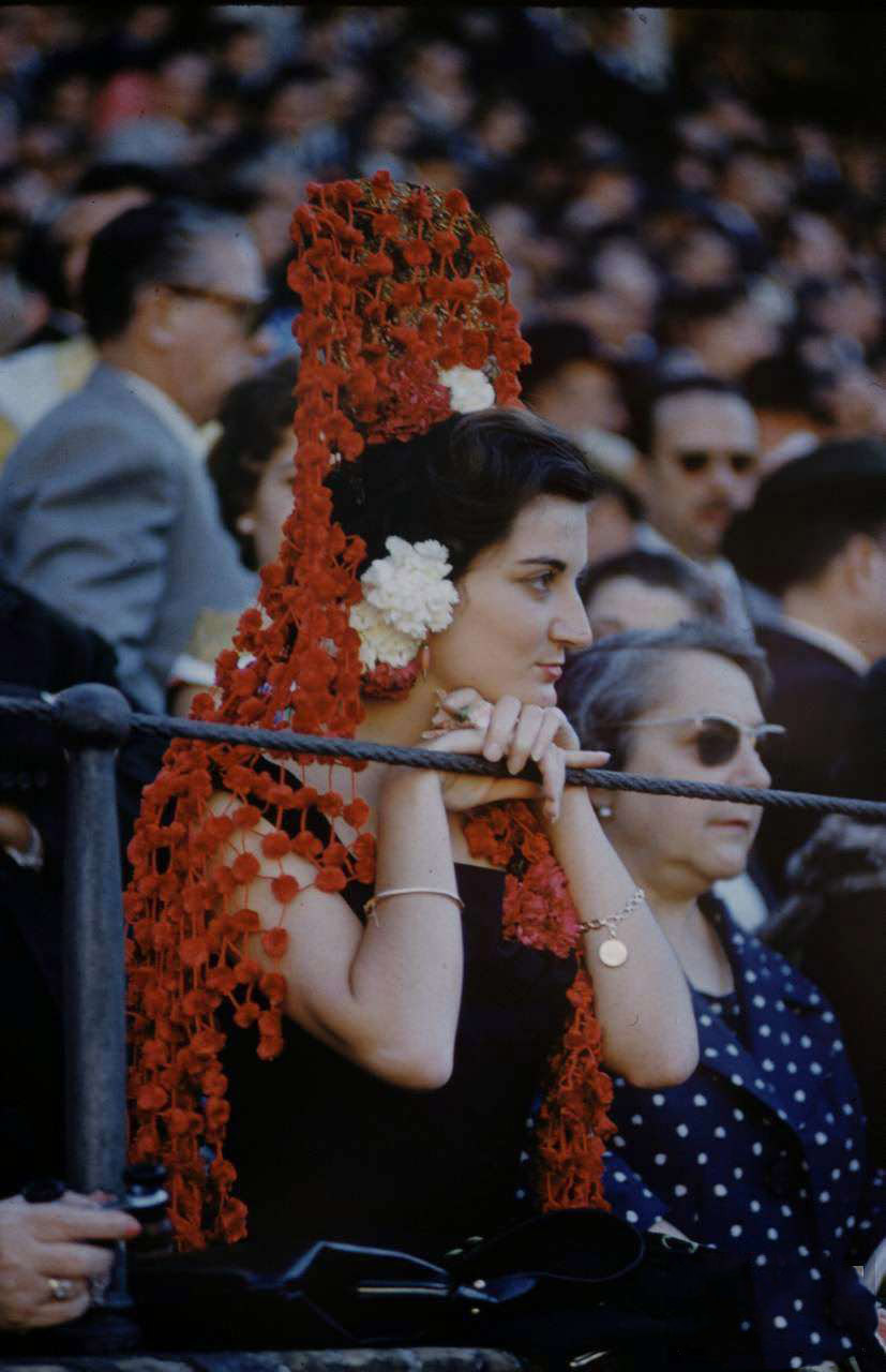 Beautiful Ladies at the 1959 Seville Fair in Andalusia, Spain