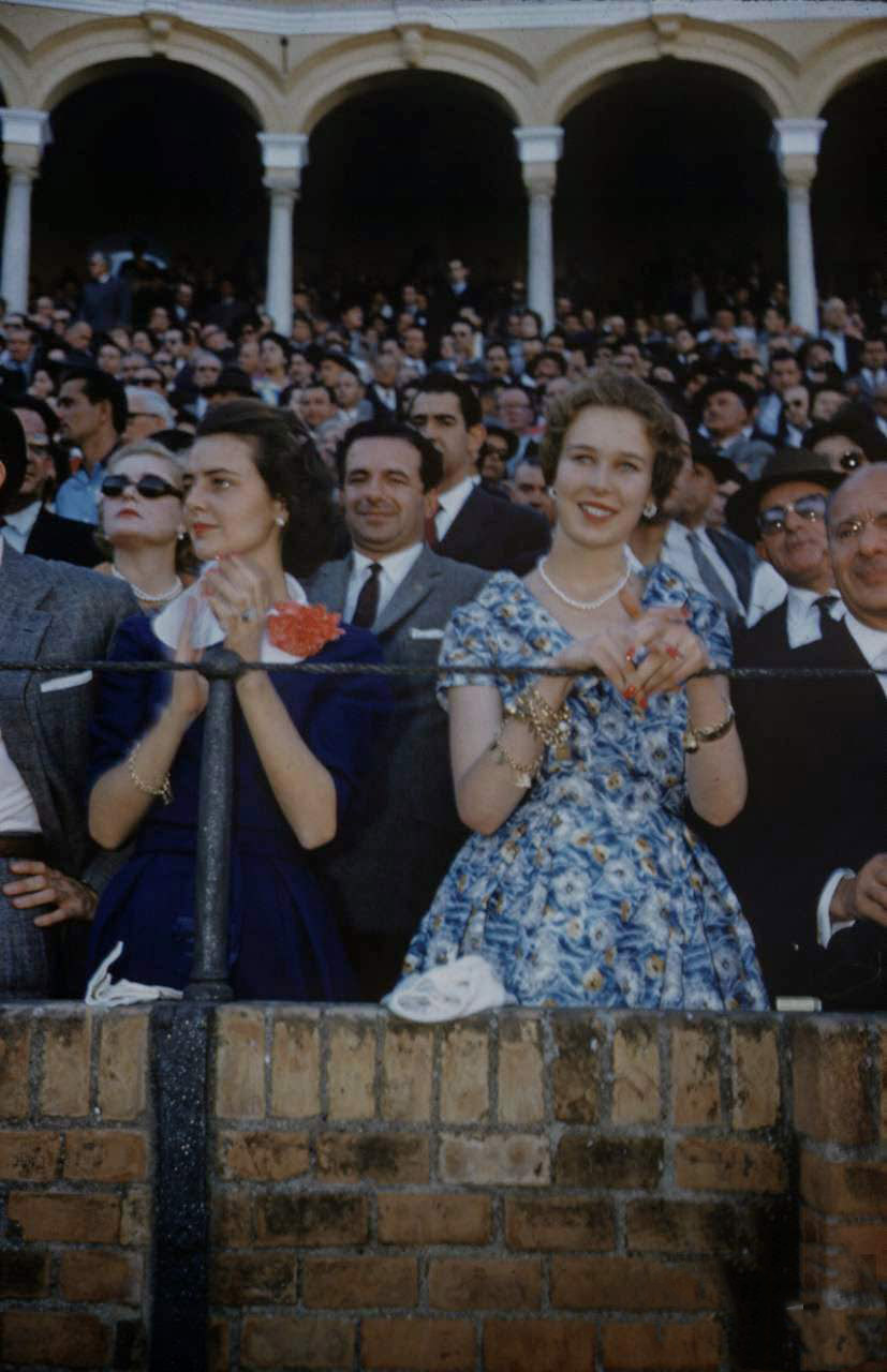 Beautiful Ladies at the 1959 Seville Fair in Andalusia, Spain