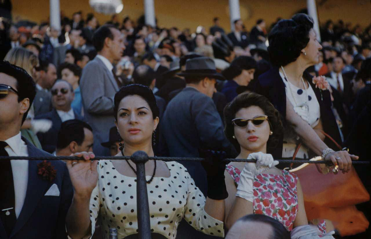 Beautiful Ladies at the 1959 Seville Fair in Andalusia, Spain