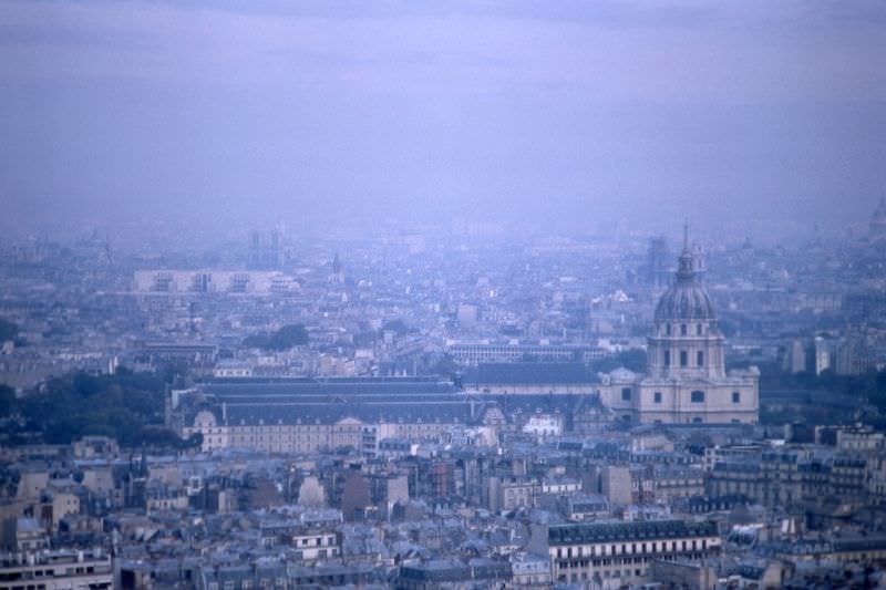 View from Eiffel Tower, Paris, 1966