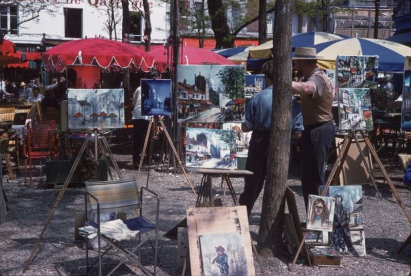 Place du Tertre, Montmartre, 1960
