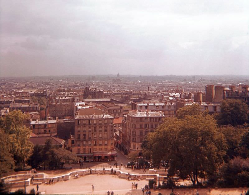 Paris cityscape from Montmartre, 1961