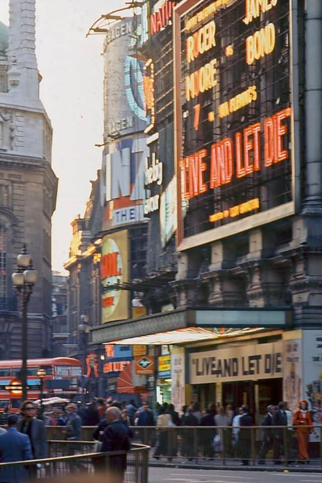 Live and Let Die, Piccadilly Circus, 1970s