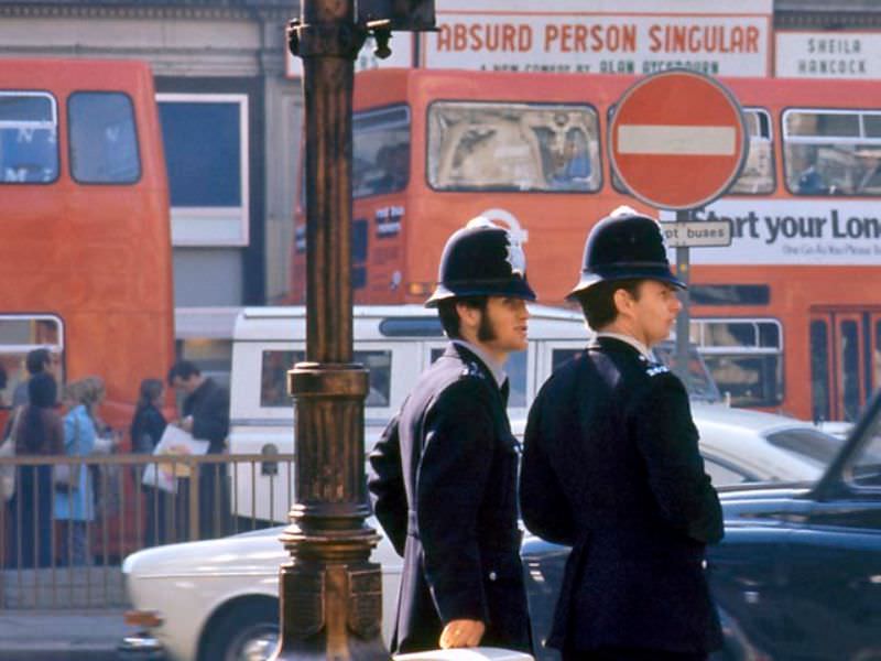 Bobbies in Helmets, 1970s