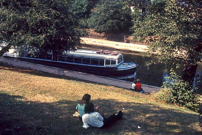 Picnic above the Regent's Canal, 1970s