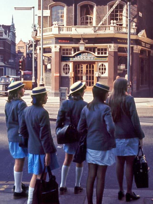 Schoolgirls by The Albert, 1970s