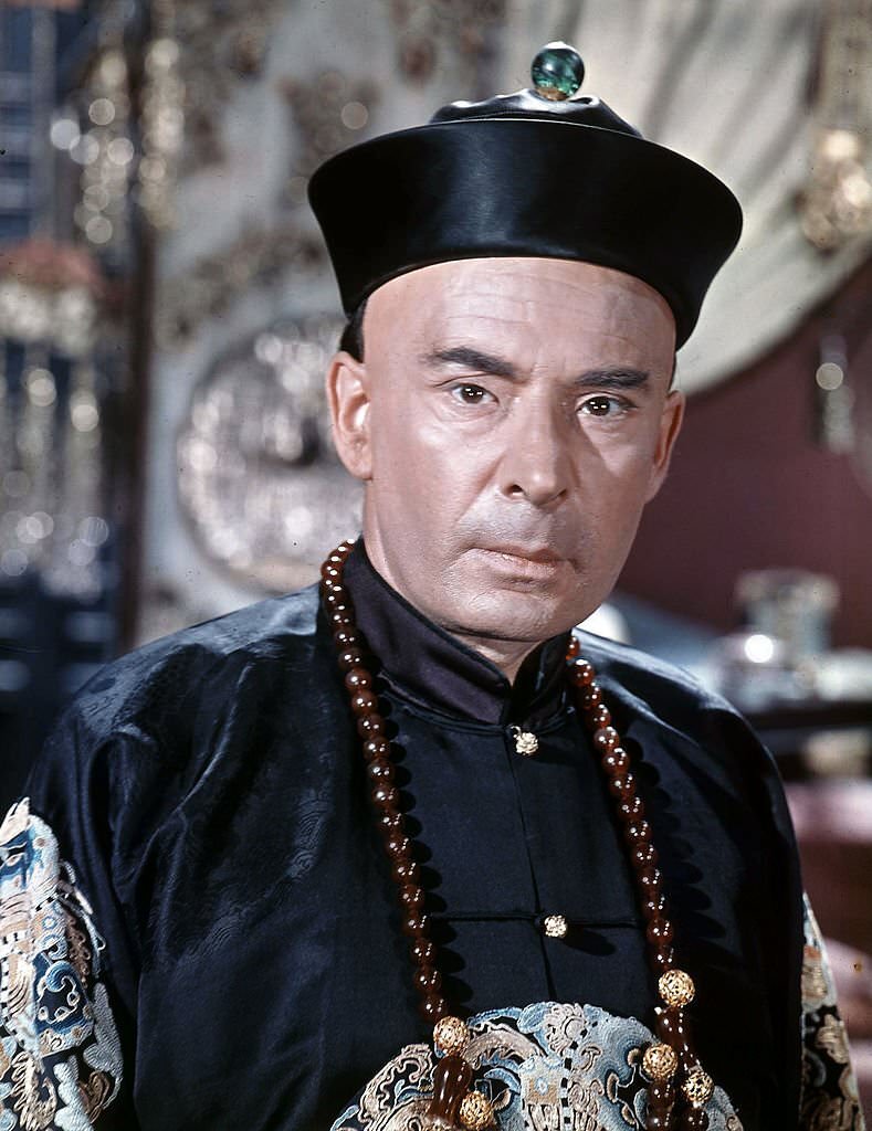 Leo Genn in a scene from the film '55 Days At Peking', 1963.