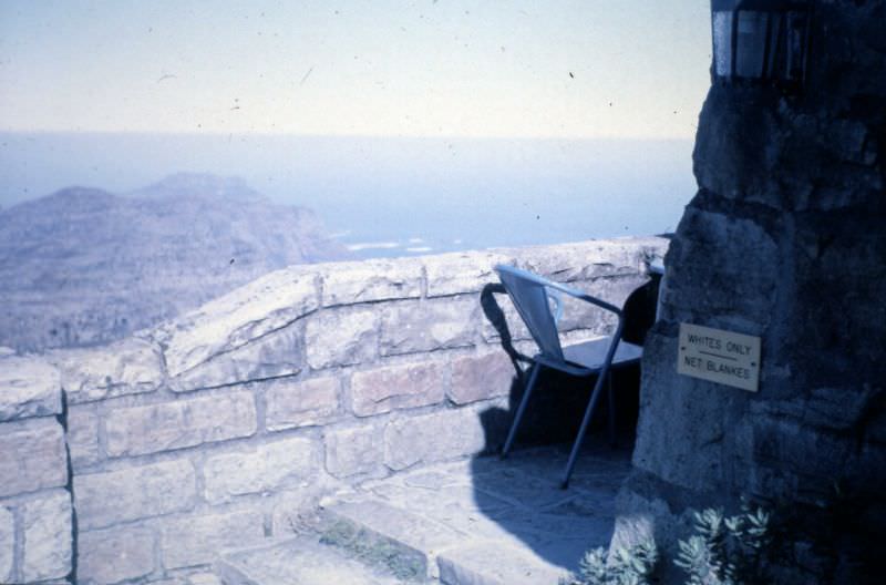 Apartheid on Table Mountain, Cape Town, South Africa