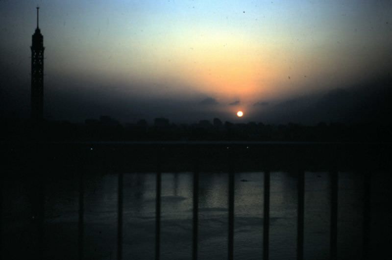 Sunset over the Nile, Cairo