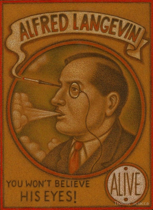 Alfred Langevin, The Man who could Smoke Through His Eyes