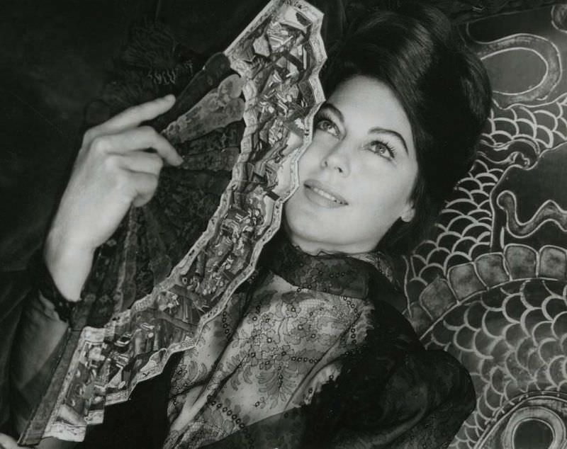 Gorgeous Photos of Ava Gardner in Beautiful Costumes from the movie '55 Days at Peking (1963)'