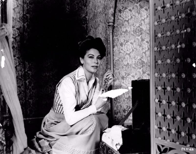 Gorgeous Photos of Ava Gardner in Beautiful Costumes from the movie '55 Days at Peking (1963)'