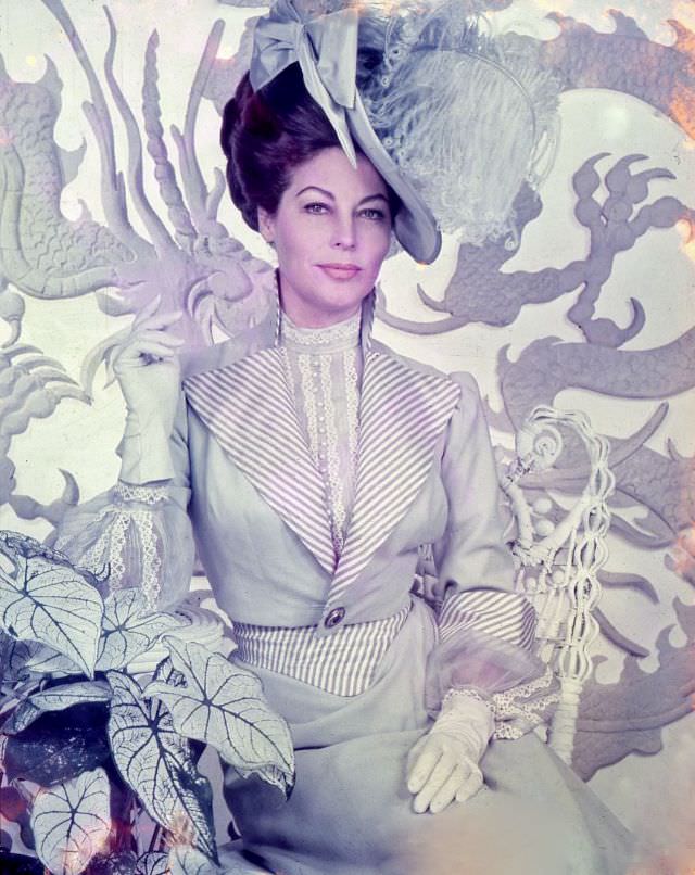 Gorgeous Photos of Ava Gardner in Beautiful Costumes from the movie '55 Days at Peking (1963)'