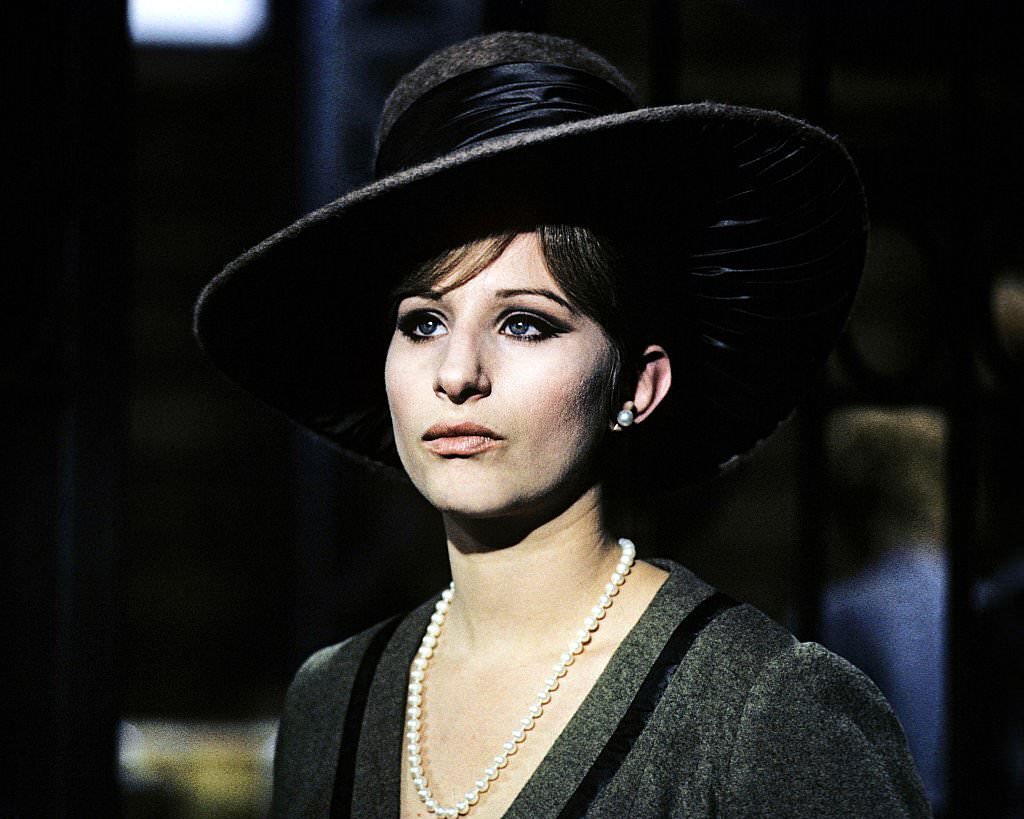 Barbra Streisand as entertainer Fanny Brice in the biopic 'Funny Girl', 1968.