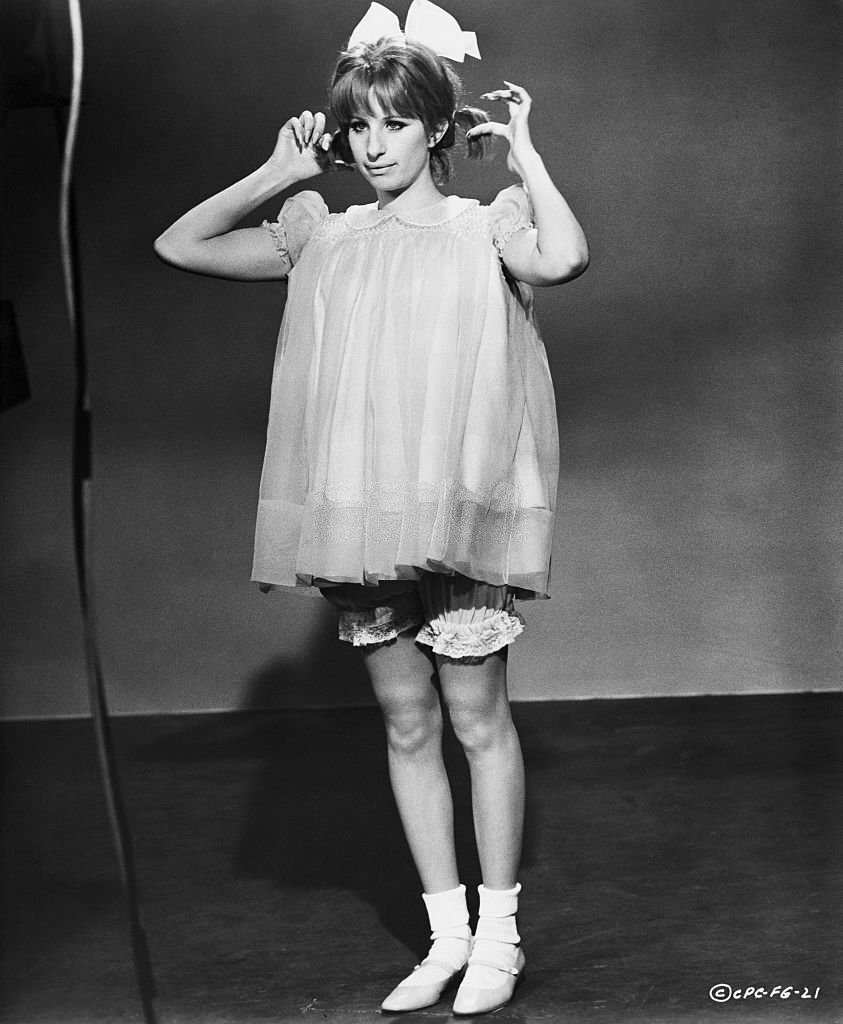 Barbra Streisand in Costume from 'Funny Girl', 1968