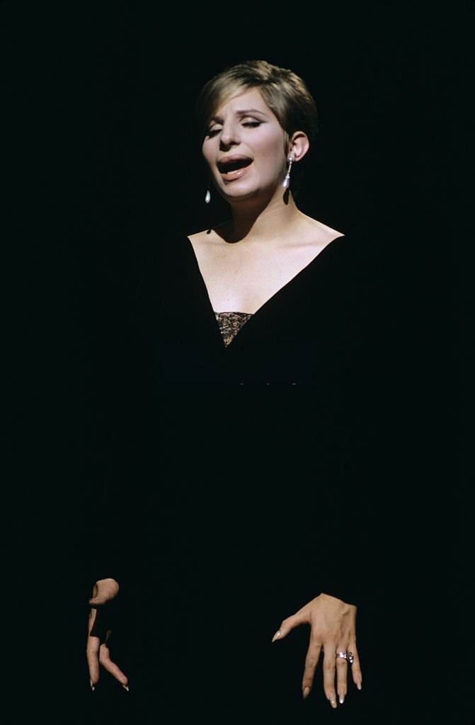 Barbra Streisand in the stage production of 'Funny Girl', 1968