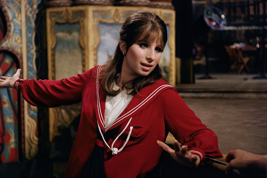 Barbra Streisand during the filming of 'Funny Girl', 1968