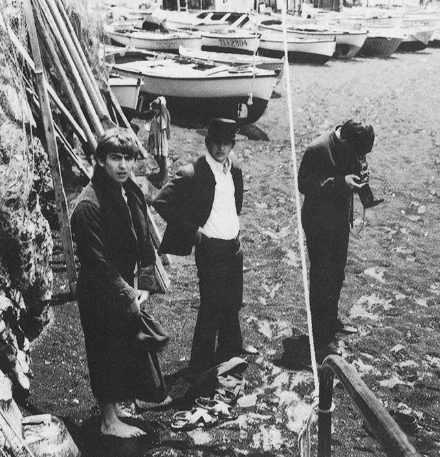 The lads on the beach.