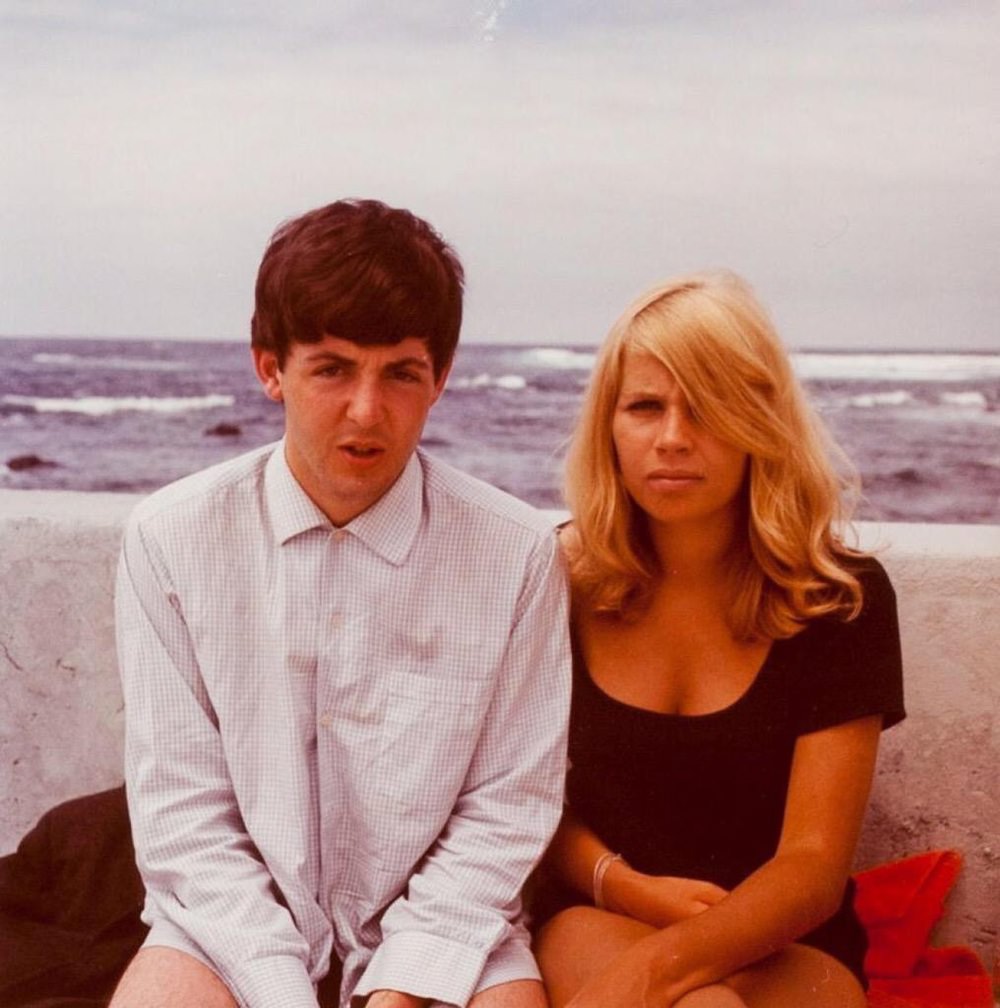 Paul McCartney and Astrid Kirchherr in Tenerife, April 1963.