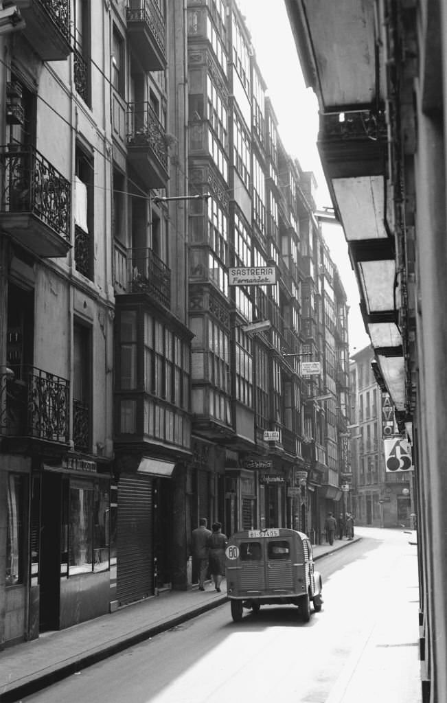 Tenteria street, Bilbao, Vizcaya, Spain, 1967.