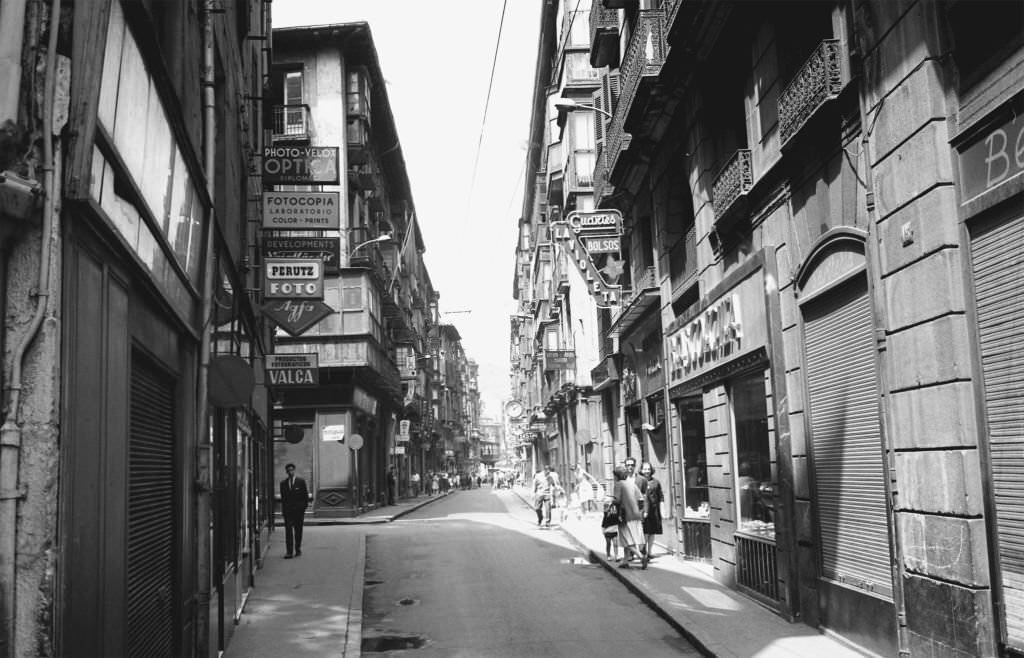 Bidebarrieta Street, Bilbao, Vizcaya, Spain, 1967.