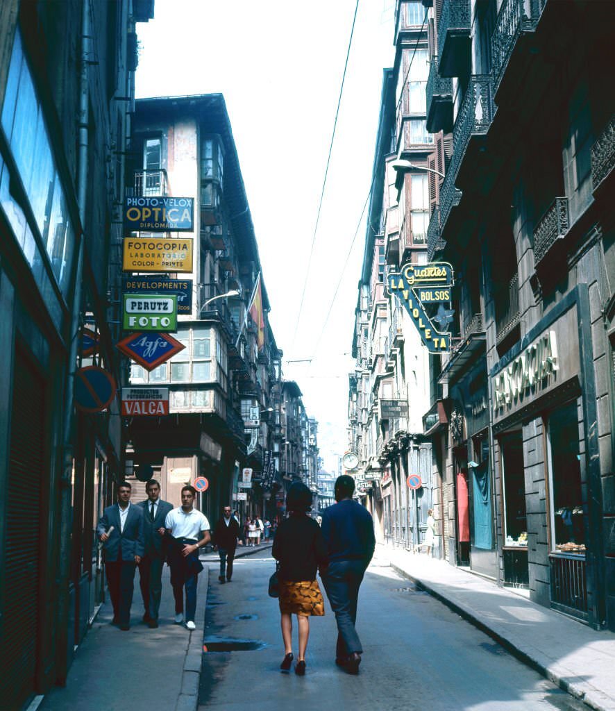 Bidebarrieta Street, Bilbao, Vizcaya, Spain, 1965.