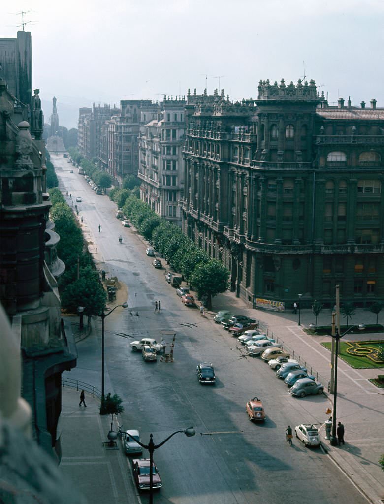 “Gran Via”, Bilbao, Vizcaya, Spain, 1965.