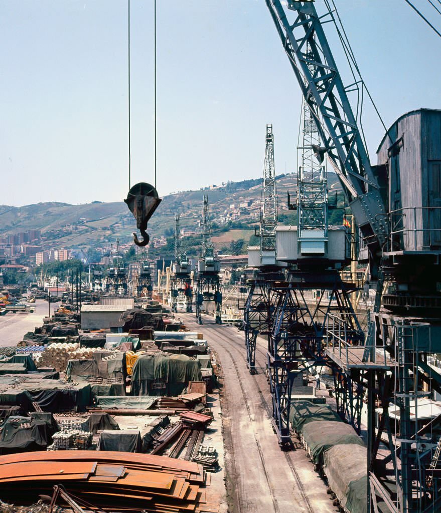 Port of Bilbao, Vizcaya, Spain, 1965.