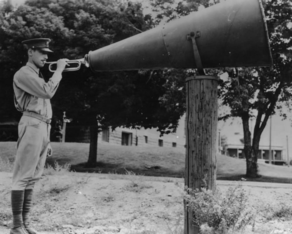 Bugle Megaphones: The Giant Bugles used on the Military Garrisons During WWII