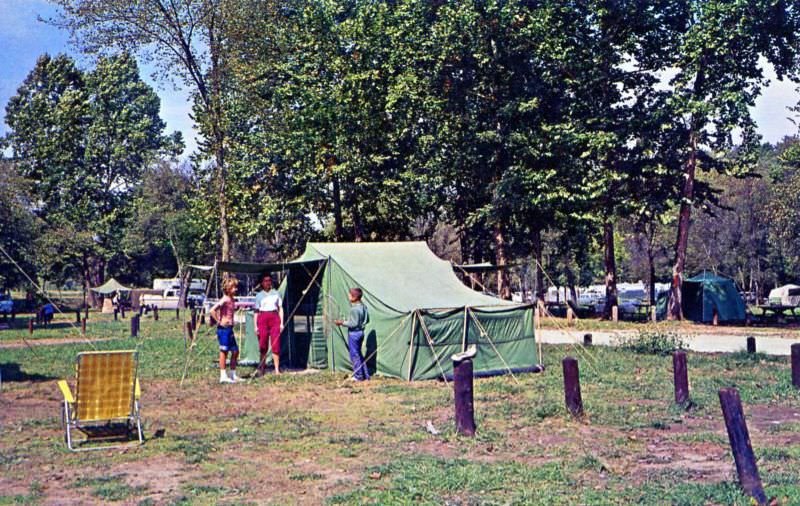 Campground at Bennett Spring State Park, Lebanon, Missouri