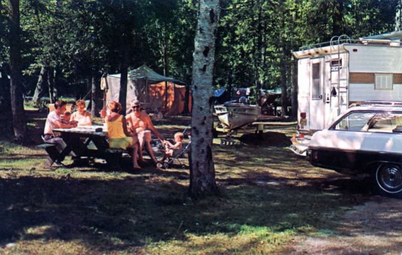 Camping in State Park, Door County, Wisconsin