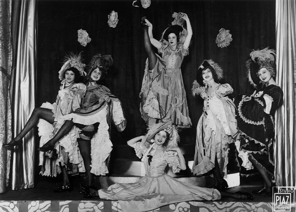 Cancan cabaret at the Piccadilly Hotel, London, 1930