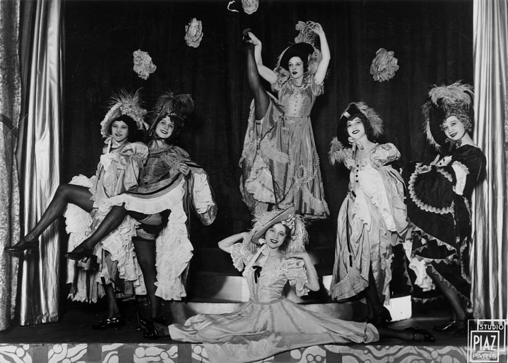 Cancan cabaret at the Piccadilly Hotel, London, 1930