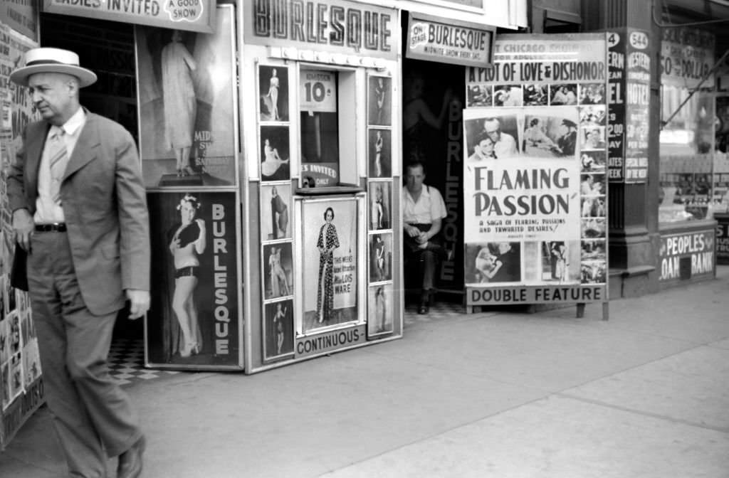 Burlesque Theater, South State Street, Chicago, Illinois, July 1941