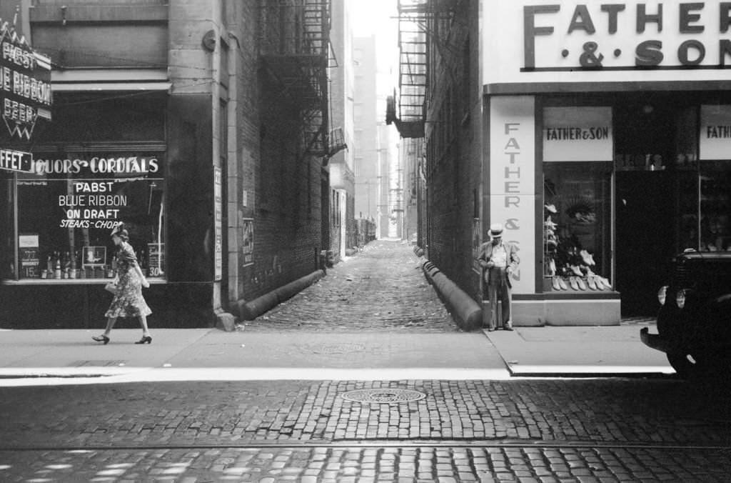 Alley, Downtown Chicago, Illinois, July 1941