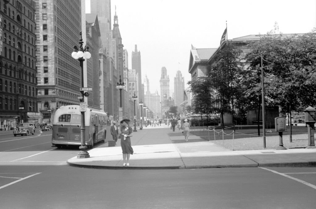Michigan Avenue, Chicago, Illinois, 1941