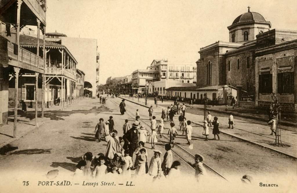 Port-Said - Lesseps Street - LL, 1939