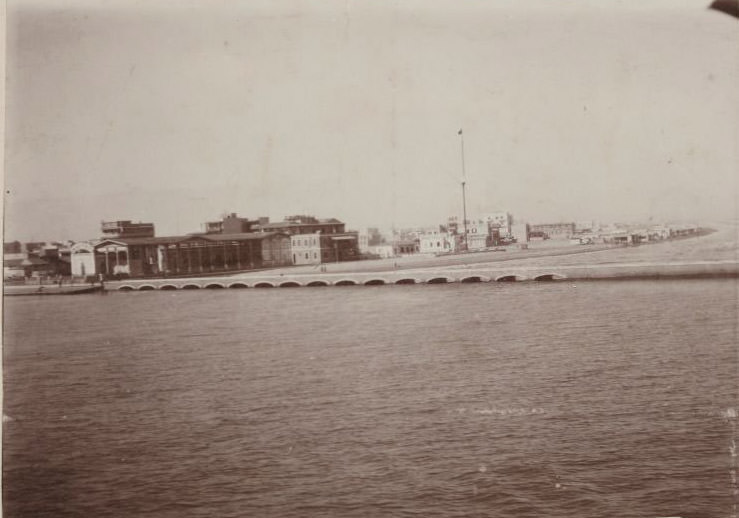 Entering harbour at Port Said, 1910