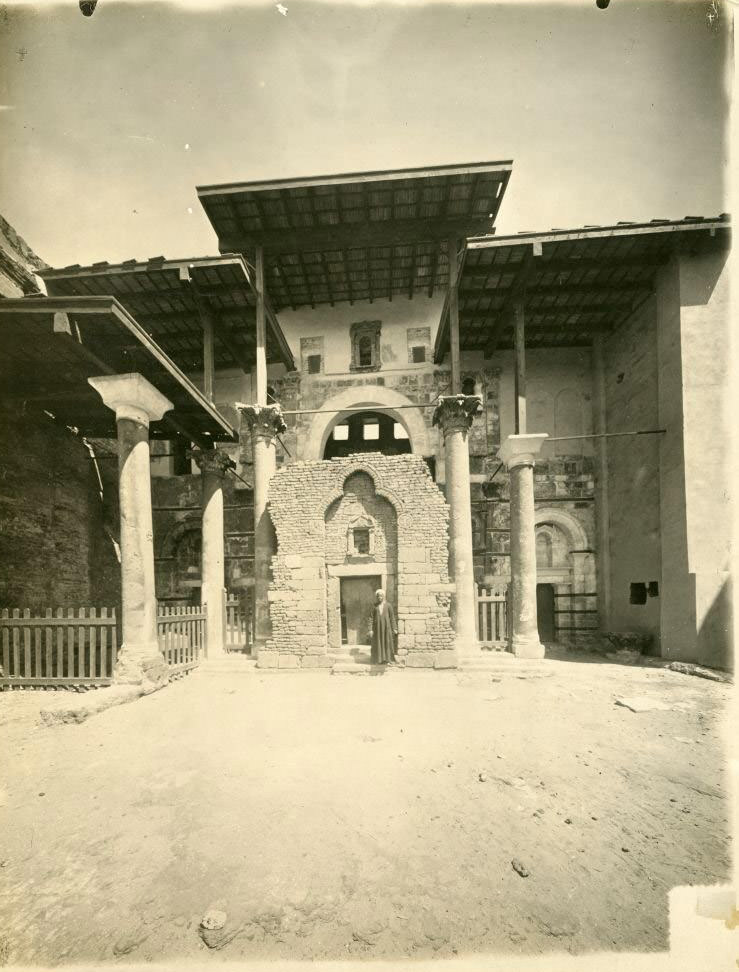 Door to the transept, Red Convent (Deir al-Ahmar), Egypt, 1912.