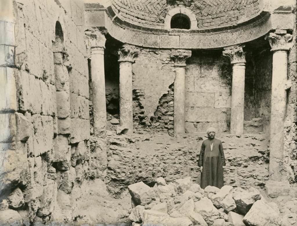 Apse of the West Chapel, White Monastery (Deir-el-Abyad), near Sohag, Egypt, 1912.