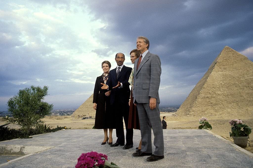Jimmy Carter In Cairo, Egypt On March 10, 1979.