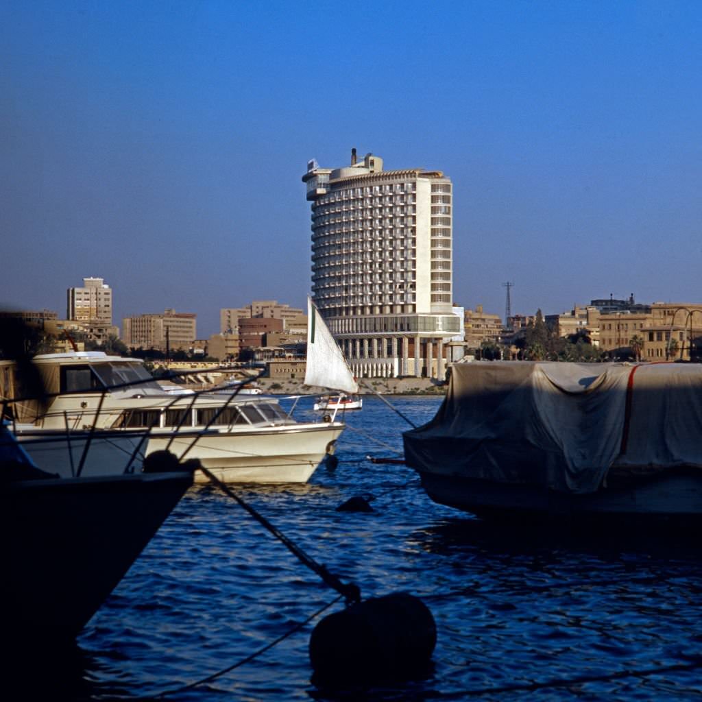 Le Meridien Le Cairo Hotel at Corniche Road, Cairo, 1970s